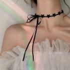 Stars Tie Bow Choker As Shown In Figure - One Size