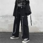 Buckled Chained Straight-fit Cargo Pants