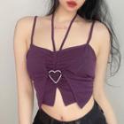 Strappy Heart Buckled Top