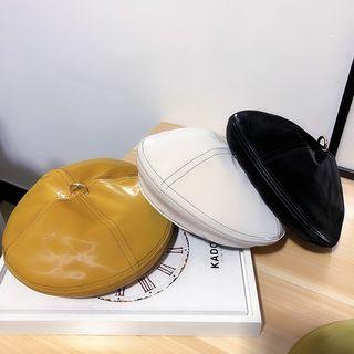 Contrast Stitching Beret Hat