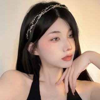 Braided Headband Black - One Size