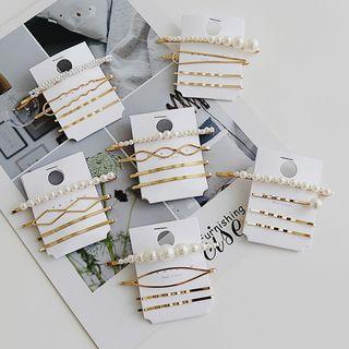 Set: Faux Pearl Hair Pin