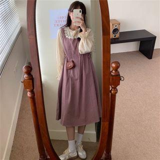 Blouse / Midi A-line Jumper Dress