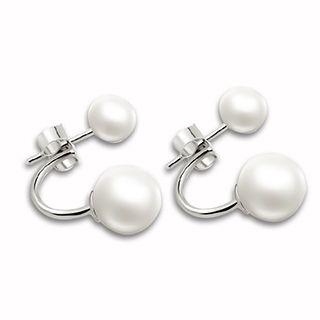 Sterling Silver Faux-pearl Studs