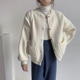 Snap Button Knit Cardigan
