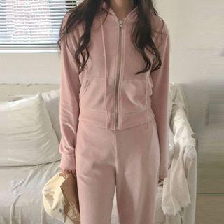 Zip-up Hoodie / Wide-leg Pants