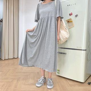 High-waist Cotton Long Dress