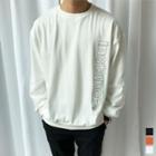 Letter-embroidered Relaxed-fit Sweatshirt