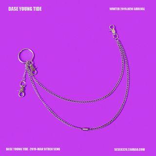 Layered Pants Chain Silver - One Size