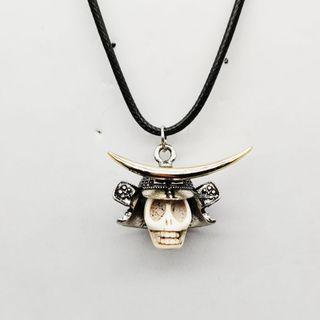Samurai Skull Pendant Necklace