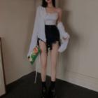 Camisole Top / Light Jacket / Denim Shorts