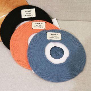 Label Tag Beret Hat