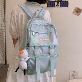 Buckled Iridescent Backpack