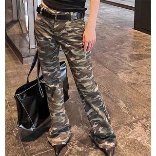 Camo Flared Pants