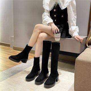 Platform Block-heel Boots (various Designs)