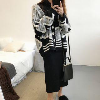 Knit Midi Skirt / Long-sleeve Top
