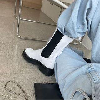 Lug-sole Midi Chelsea Boots