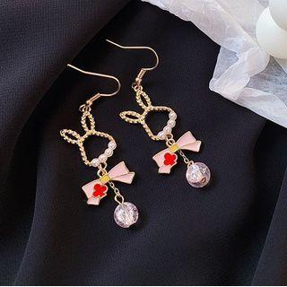 Ribbon Bow Earring / Clip-on Earring