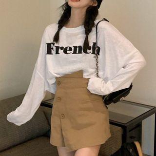 Lettering Pullover / Mini A-line Skort