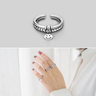 Retro Alloy Ring (various Designs) Silver - One Size