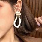 Irregular Acrylic Hoop Dangle Earring