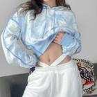 Tie Dye Crop Hoodie