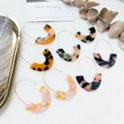 Leopard Print Acetate Dangle Earring