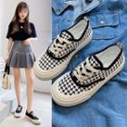 Houndstooth Lace-up Sneakers ( Various Designs )