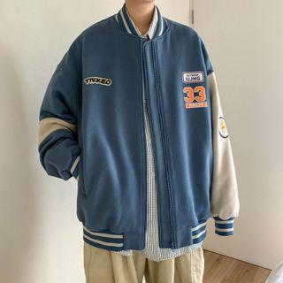 Mock Two-piece Printed Jacket