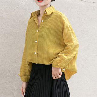 Striped Shirt Yellow - M