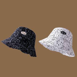 Lettering Splattered Bucket Hat