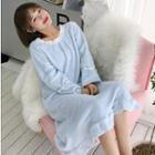 Long-sleeve Midi Sleep Dress