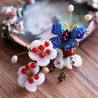 Butterfly Floral Hair Clip