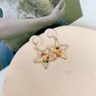 Acrylic Alloy Star Dangle Earring 1 Pair - Multicolor - One Size