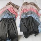Set: Short-sleeve T-shirt + Drawstring-waist Wide-leg Pants