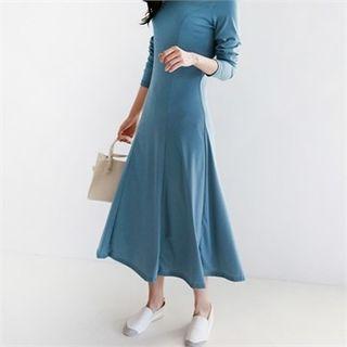 A-line Long T-shirt Dress