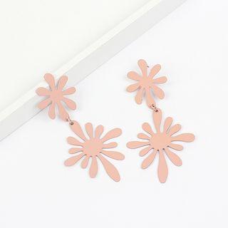 Irregular Floral Dangle Earring