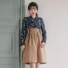 Modern Hanbok Midi Skirt In Brown Brown - One Size