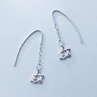 925 Sterling Silver Star Dangle Earring As Shown In Figure - One Size