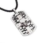 Skull Cross Tag Necklace