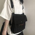 Square Canvas Backpack As Shown In Figure - One Size