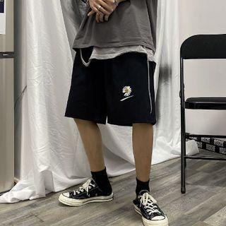 Daisy Embroidered Shorts