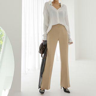Office Look Boot-cut Pants