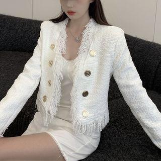 Fringe Tweed Jacket