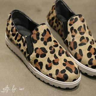 Calf-hair Slip-ons