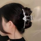 Rhinestone Triangle Hair Claw Sliver - One Size