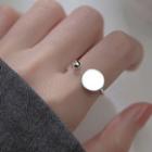 Disc Sterling Silver Open Ring
