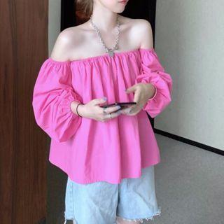 Oversize Off-shoulder Blouse
