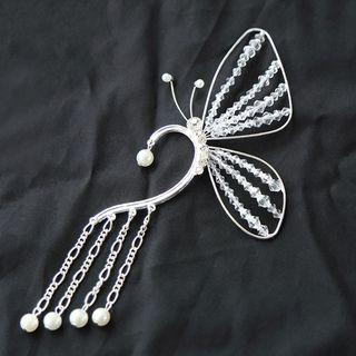 Fringed Pearl Hair Clip