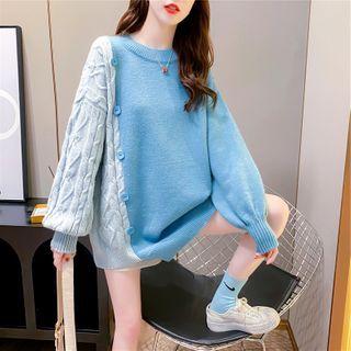 Two-tone Panel Sweater